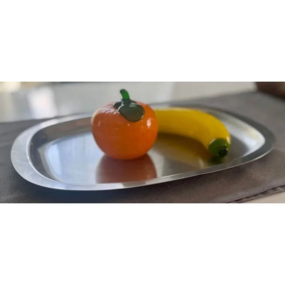 Vintage MCM SELANDIA Oval Stainless Steel Tray-Denmark